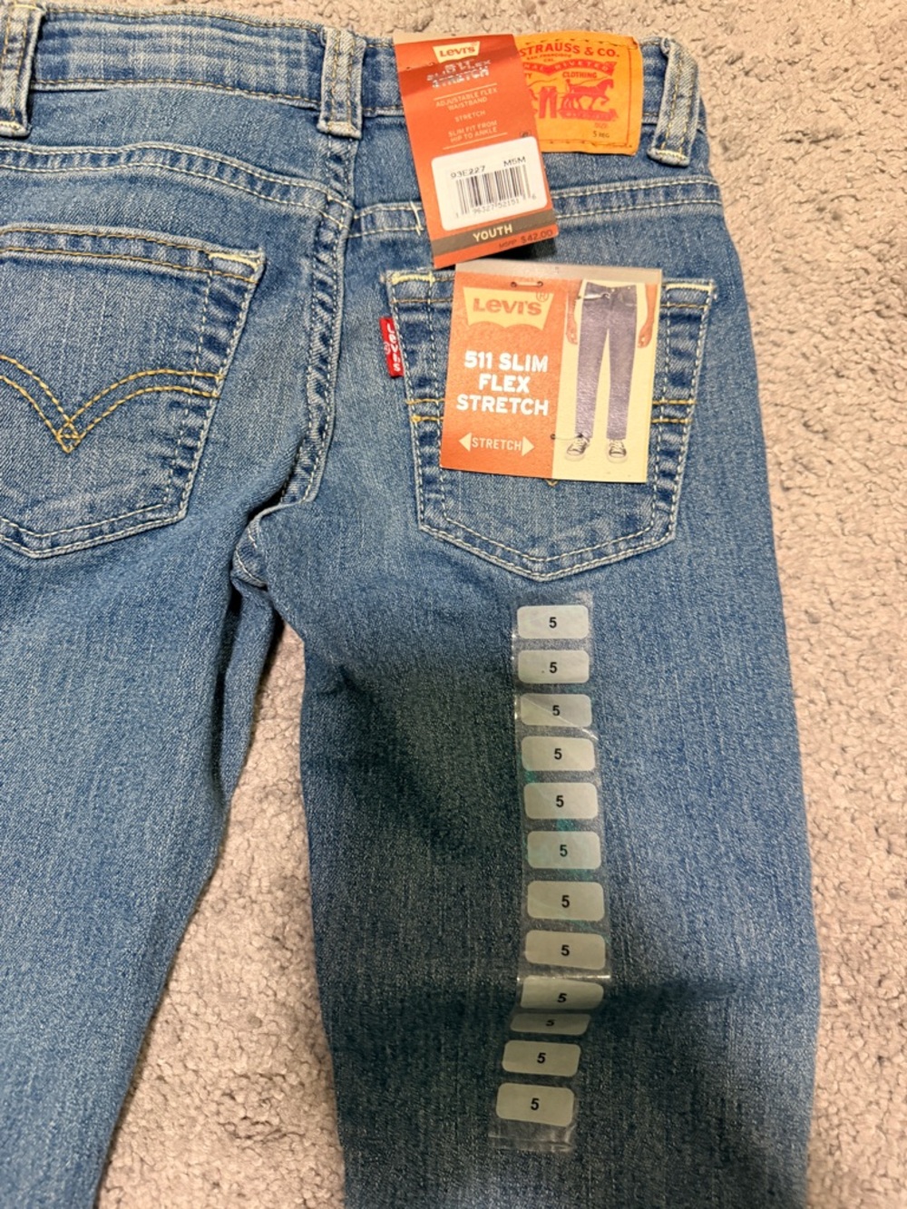 Levi's Light Blue Slim Stretch Youth Jeans